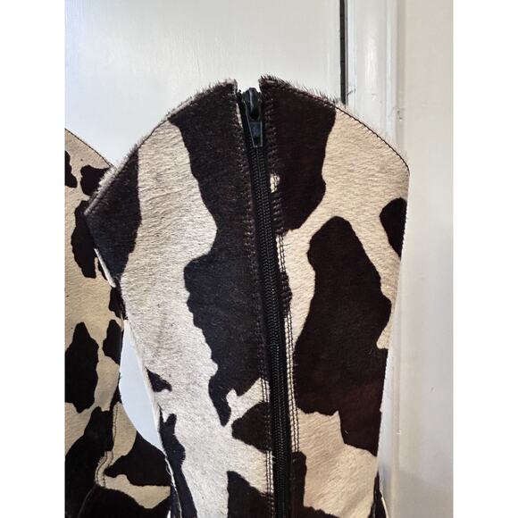 Durango Tooled Cowhide Pony Calf Hair On Hide Cowgirl Cowboy Boots 7.5 RD 1818 - Picture 14 of 16